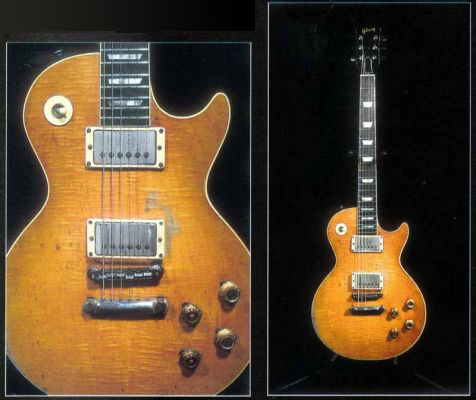 Peter Green's Les Paul Standard - all red faded, an 'unburst'
